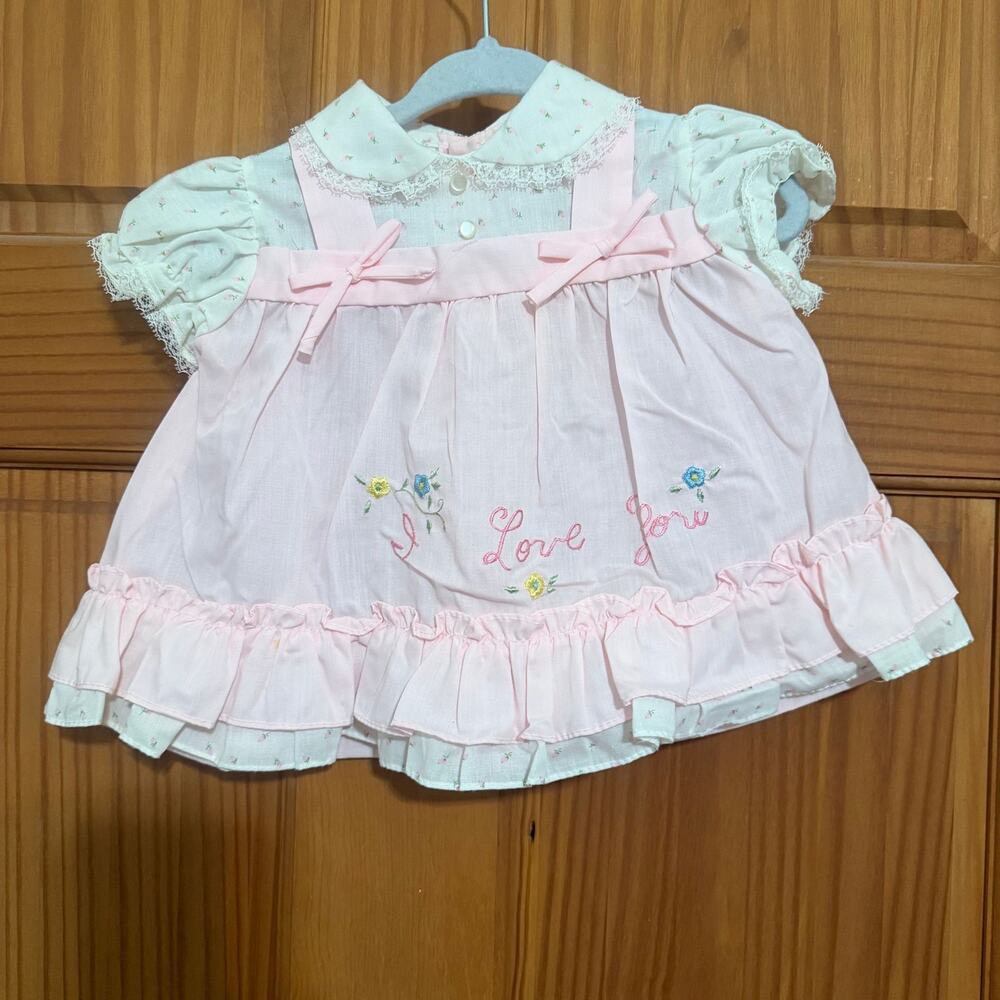 Cradle Togs I Love You Embroidered Dress